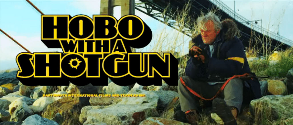 Rétro Ciné : Hobo with a shotgun de Jason Eisner quand un sdf décide de nettoyer la chienlit urbaine à coup de pompe…