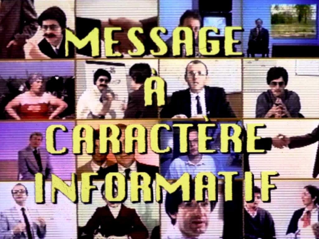 message à caractère informatif