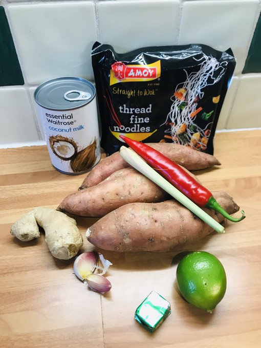 Lazy curry thaï de patates douces