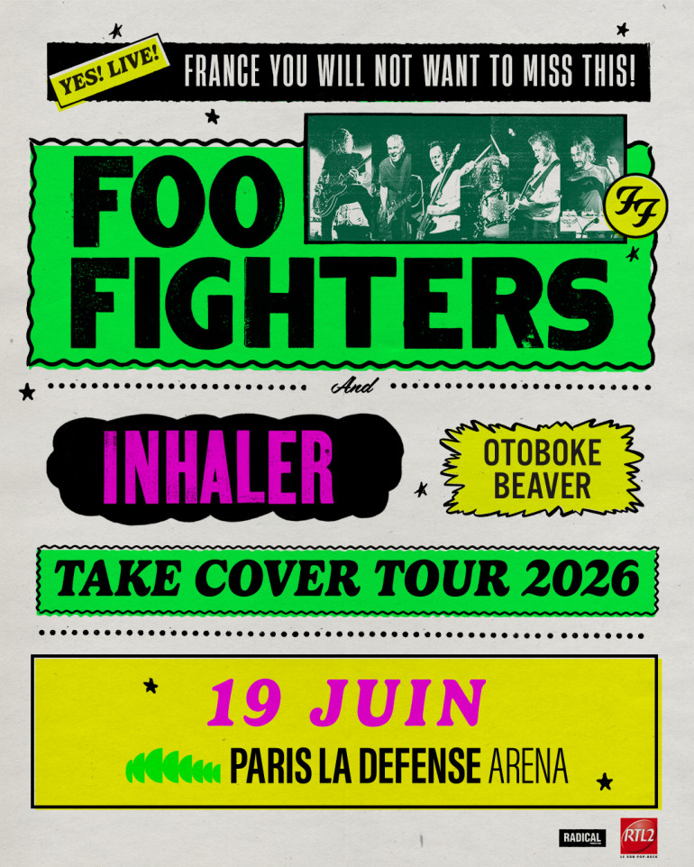 Les Foo Fighters annoncent un concert unique en France à Paris La Défense Arena en juin 2026