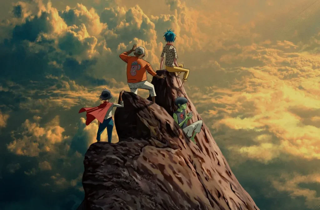 gorillaz, the moutain