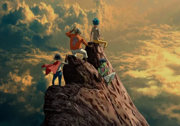 gorillaz, the moutain